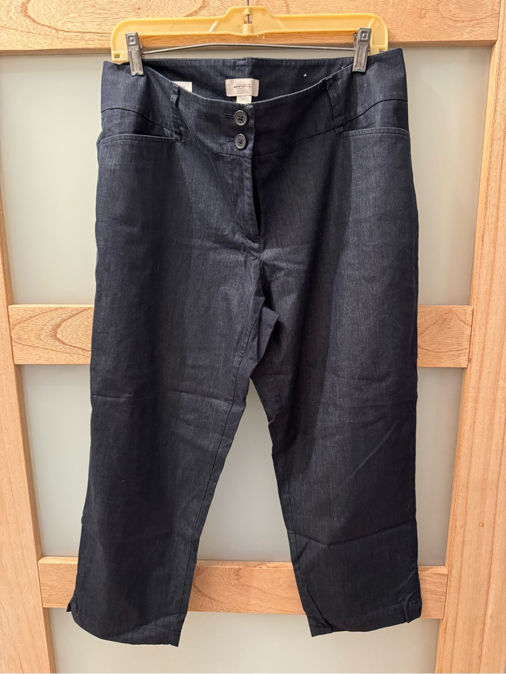 LOFT Curvy High-Rise Wide-Leg Jeans - Indigo